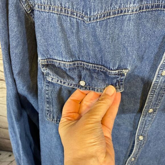 Bit and bridle men’s denim shirt size Two extra large tall - Picture 4 of 7